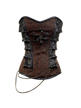 Steampunk-Corsage Vollbrust "Alexandra" Vorne